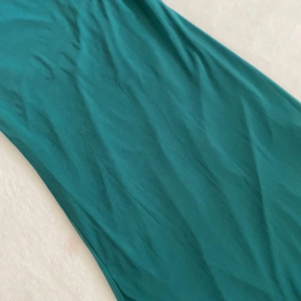 {NWT} Urban Outfitters | Glamour Girl Mesh Overlay Midi Dress Teal Green/Blue S - Picture 6 of 16
